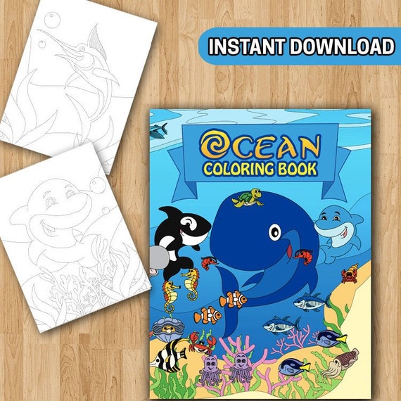 BEST VALUE 30 Ocean Coloring Pages: A Relaxing Coloring Book for