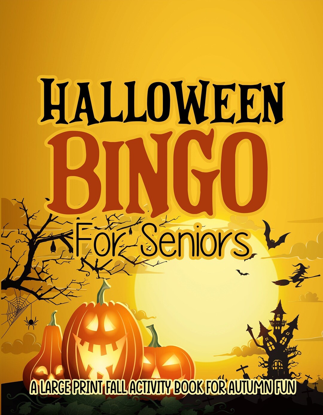 BEST VALUE! Halloween Bingo Coloring Book Instant Download Halloween