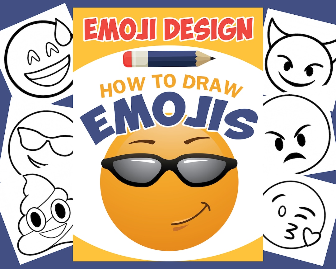 How to Draw Emojis Coloring and Activity Book for All Ages - Instant ...