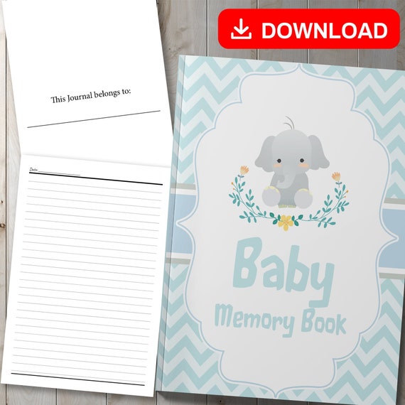 BEST VALUE! Baby Memory Book Journal Instant Download Diary
