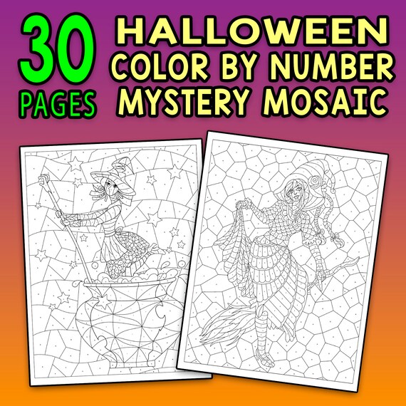 Color By Number Mystery Mosaics: Book 1