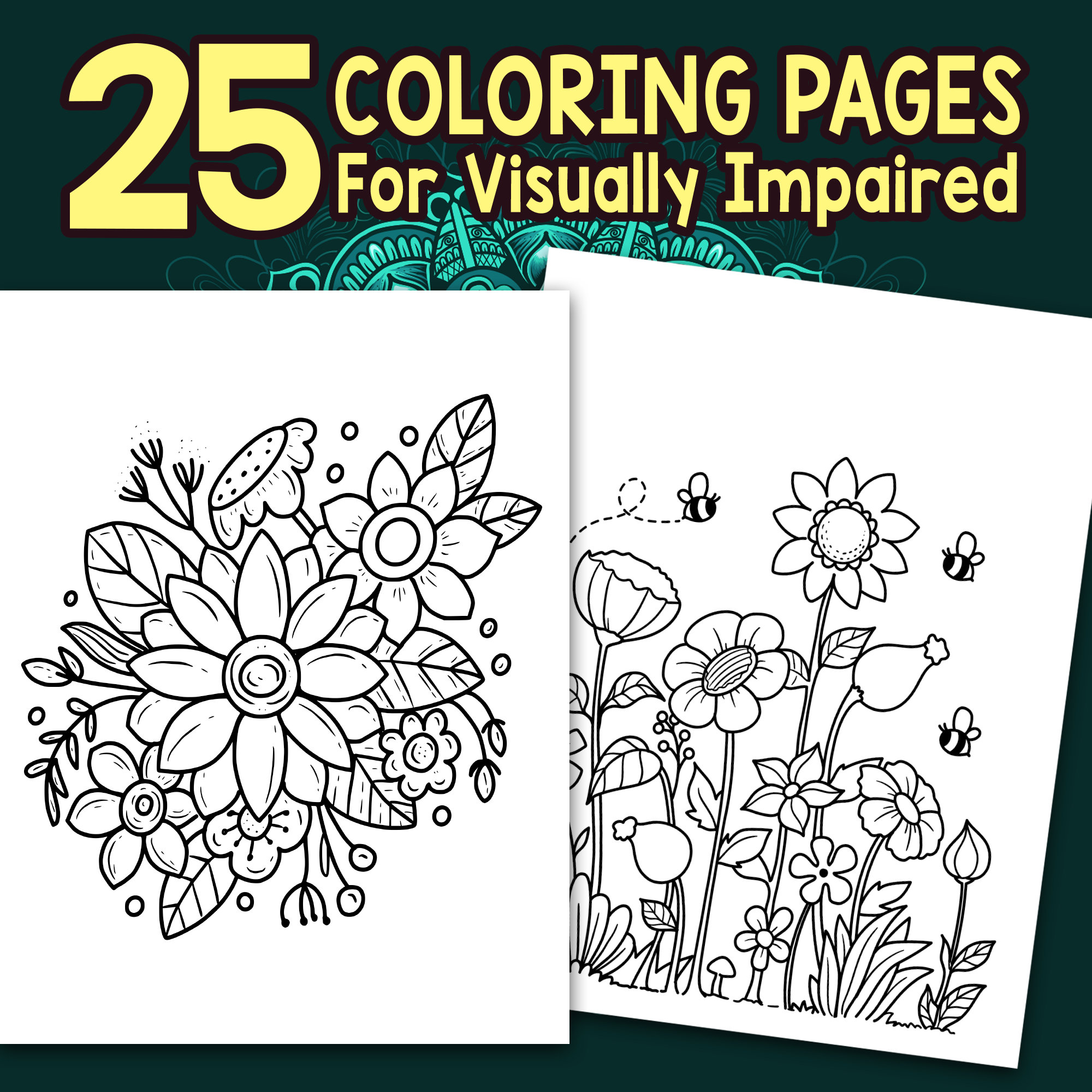 Coloring Pages For Visually Impaired