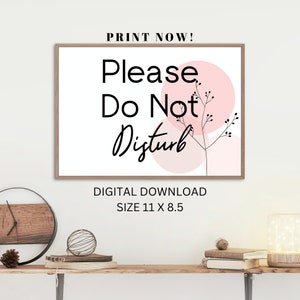 BEST VALUE Please Do Not Disturb - Instant Download Room Door Sign, Simple Poster Signage, Great for Office, Home, School, & More
