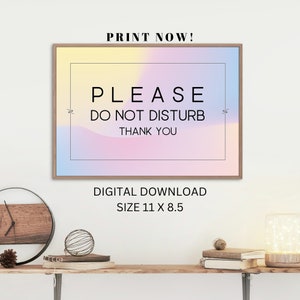 BEST VALUE Please Do Not Disturb - Instant Download Room Door Sign, Simple Poster Signage, Great for Office, Home, School, & More