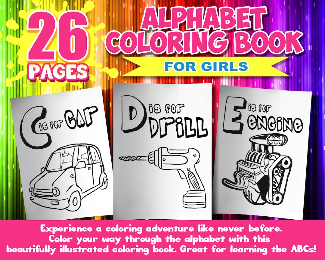 Learn the Alphabet Coloring Book Alphabet Coloring Page Alphabet