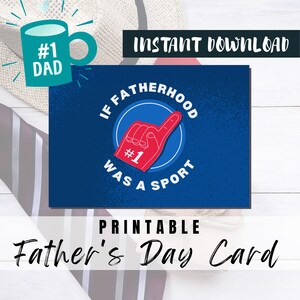 ¡MEJOR VALOR! Tarjeta imprimible del Día del Padre Feliz - Descarga instantánea de tarjetas de felicitación del Día del Padre Regalo ideal para papá, papá, abuelo, padrastro