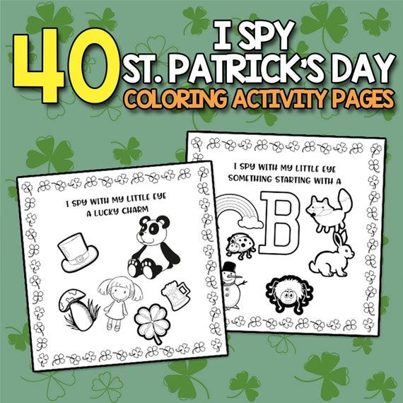BEST VALUE I Spy St. Patrick's Day Color Activity Book