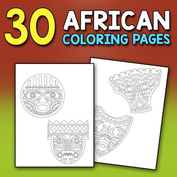 420+ African Art Coloring Book HD