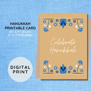 MEILLEURE VALEUR! Joyeux Hanoucca imprimable carte - carte de voeux de Hanoucca de téléchargement instantané, carte de Hanoucca, carte-cadeau de vacances juives, cadeau de Hanoucca