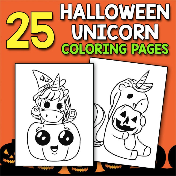 740  Halloween Coloring Pages Unicorn  Free