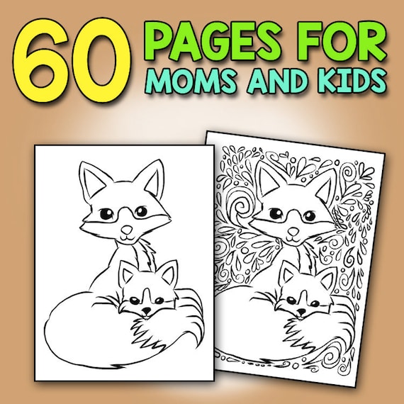 musti and mommy coloring page