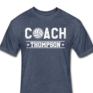 Personalized Volleyball Coach Shirt With Coach's Name - Personalized Volleyball Coach Gift Idea