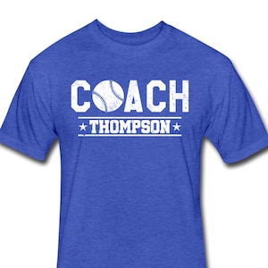 Personalized Baseball Coach Shirt With Coach's Name - Personalized Baseball Coach Gift