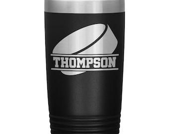 Hockey Tumbler personalizzato - Regalo Hockey - Coppa Hockey - Tazza da caffè Tumbler da viaggio Hockey