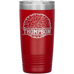 Personalized Cheer Tumbler - Cheer Gift - Cheer Cup - Cheerleading Travel Tumbler Coffee Mug - Cheerleader Gift