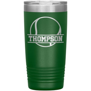 Personalized Tennis Tumbler - Tennis Gift - Tennis Cup - Tennis Travel Tumbler Coffee Mug