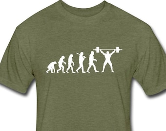 Evolución de la camisa de levantamiento de pesas - Camisa de levantamiento de pesas - Barra - Camisa de levantamiento de pesas - Culturismo - Regalo de levantador de pesas - Camisa WOD