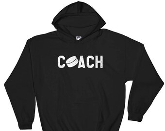 Hockey Coach Hoodie for Hockey Coach Gift for Hockey Coach - Hockey Coach Shirt - Hockey Coach Sweatshirt - Hockey Coach Hooded Sweatshirt