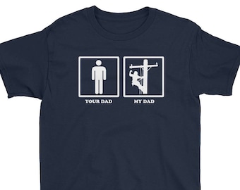 Lineman Kids Gift Lineman Kid Shirt - Lineman Daddy Shirt - Lineman Dad Shirt - Lineman Son Gift - Lineman Daughter Gift - Lineman Gift