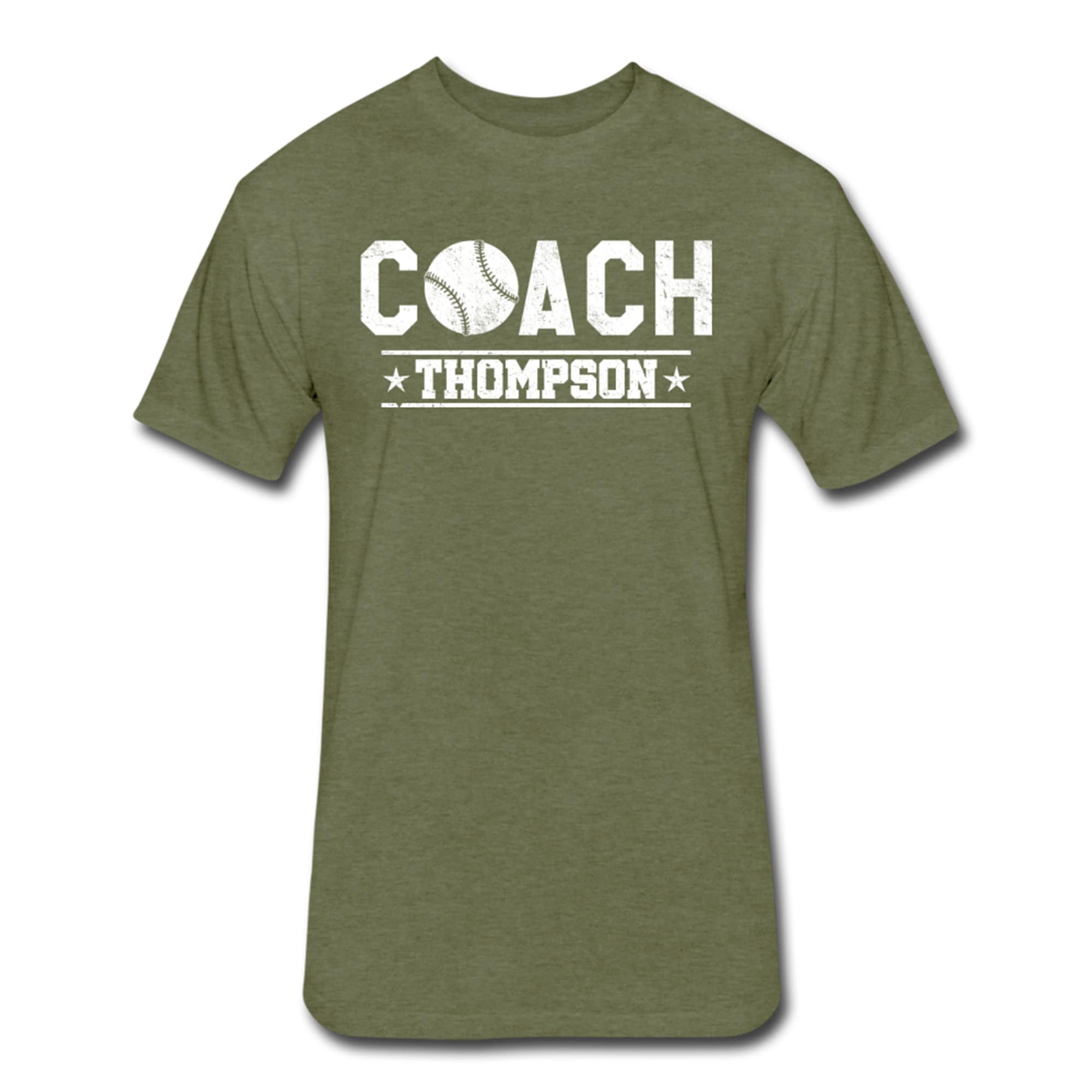 Personalized Baseball Coach Shirt With Coach's Name - Personalized