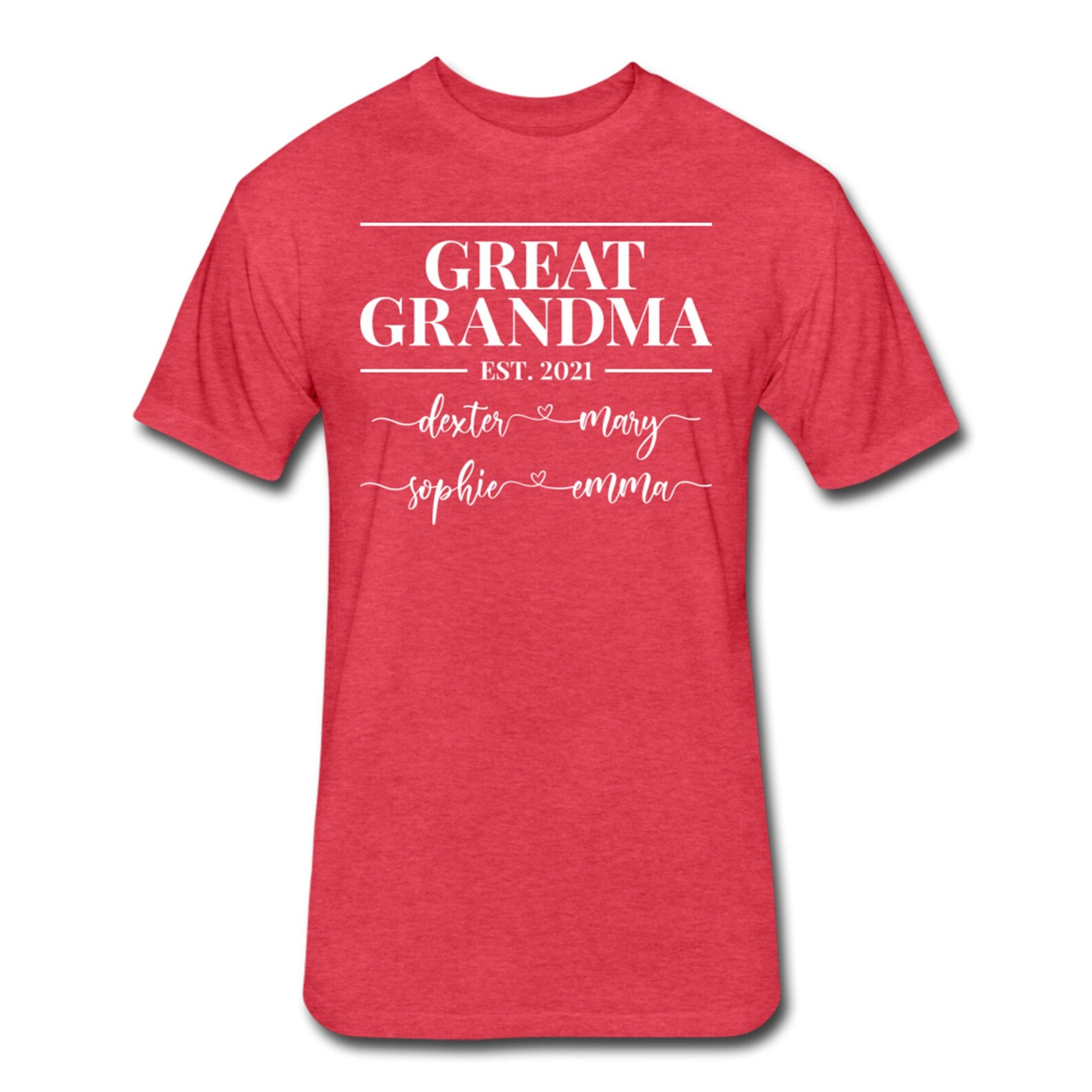 personalized grandma shirts with grandkids names
