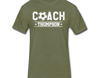 Personalized Soccer Coach Shirt With Coach's Name - Personalized