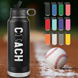 Baseball Coach Water Bottle - Baseball Coach Gift