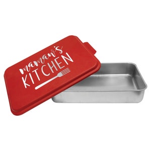 Mamaw&#39;s Kitchen Baking Pan With Lid - Mamaw Cake Pan - Mamaw Gift - Mamaw Kitchen Gift - Mamaw Cooking Gift - Mamaw Baking Gift