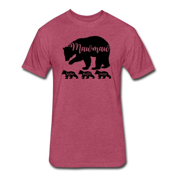 Maw-Maw Bear T Shirt With Three Cubs Mother's Day Gift Maw-Maw Bear T Shirt With Three Cubs Mother's Day Gift