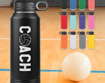 Volleyball Coach Water Bottle - Volleyball Coach Gift