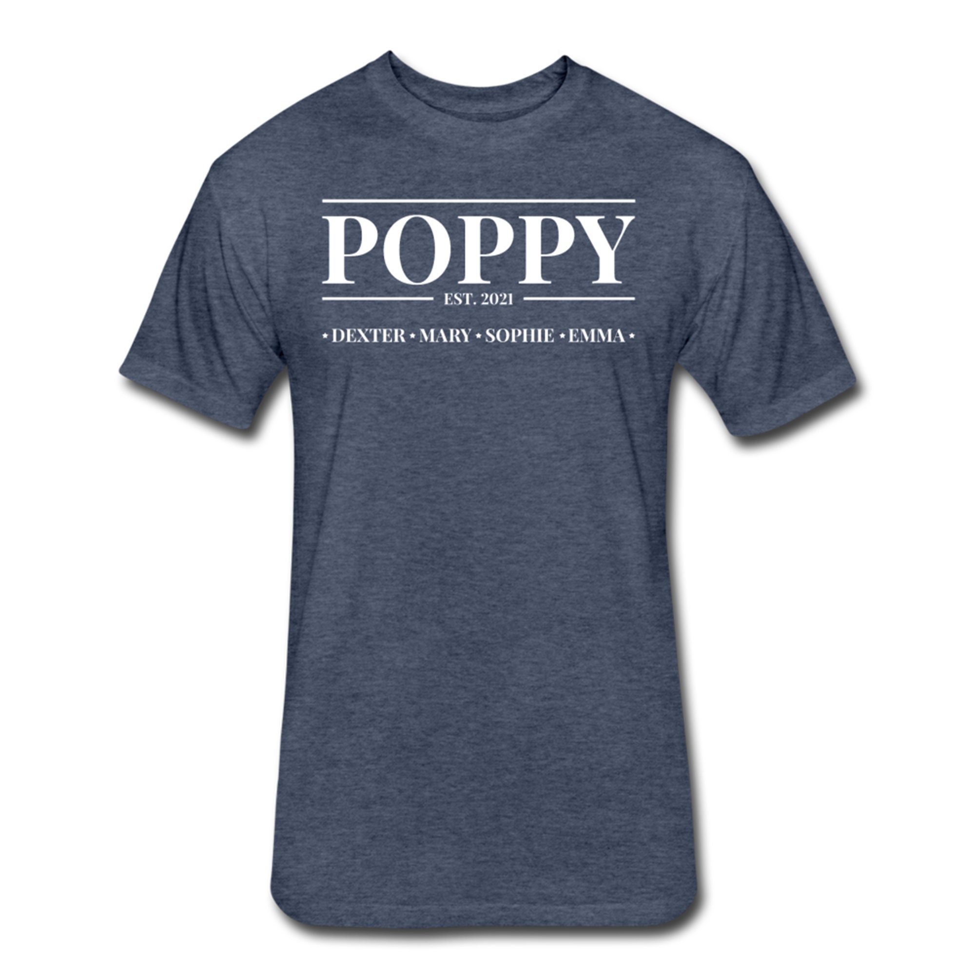 Personalized Poppy Shirt With Grandkids' Names - Personalized
