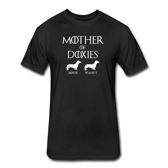 Personalized Mother of Doxies Shirt with Dog Names - Customized Doxie Mom Shirt - Custom Doxie Mom Gift
