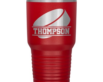 Personalized Hockey Tumbler Cup - Hockey Travel Mug - Hockey Coffee Mug - Personalized Hockey Gift for Hockey Player