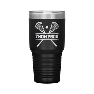 Personalisierte Lacrosse-Bechertasse mit Namen – personalisiertes Lacrosse-Geschenk – personalisierte Lacrosse-Reisetasse
