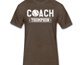 Personalized Softball Coach Shirt With Coach's Name - Softball