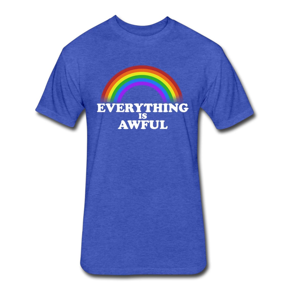 Awful Everything Everything is Awful Shirt - Sarcastic Pessimistic Rainbow T-shirt - Etsy