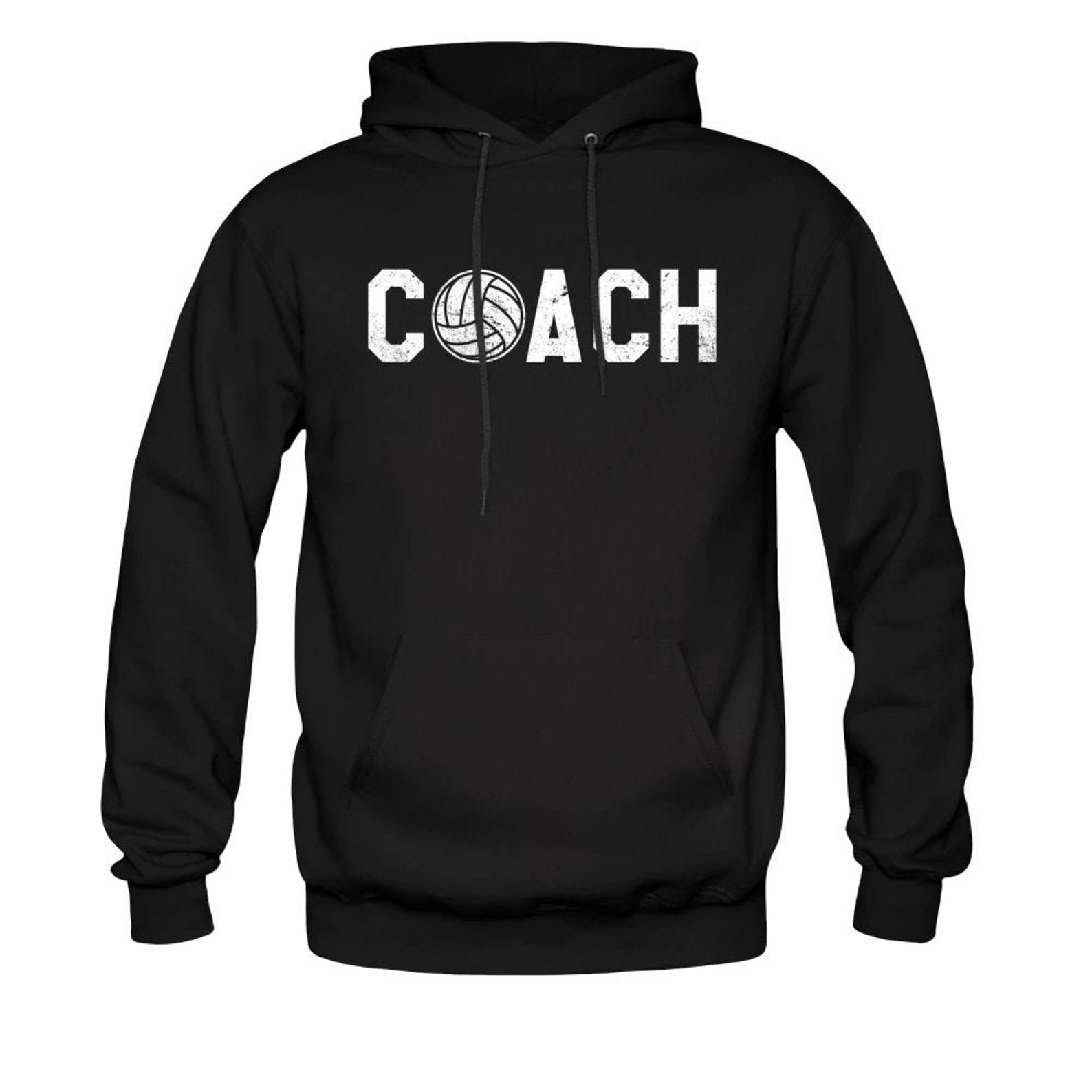 Volleyball Coach Hoodie Volleyball Coach Hooded Sweatshirt | Etsy
