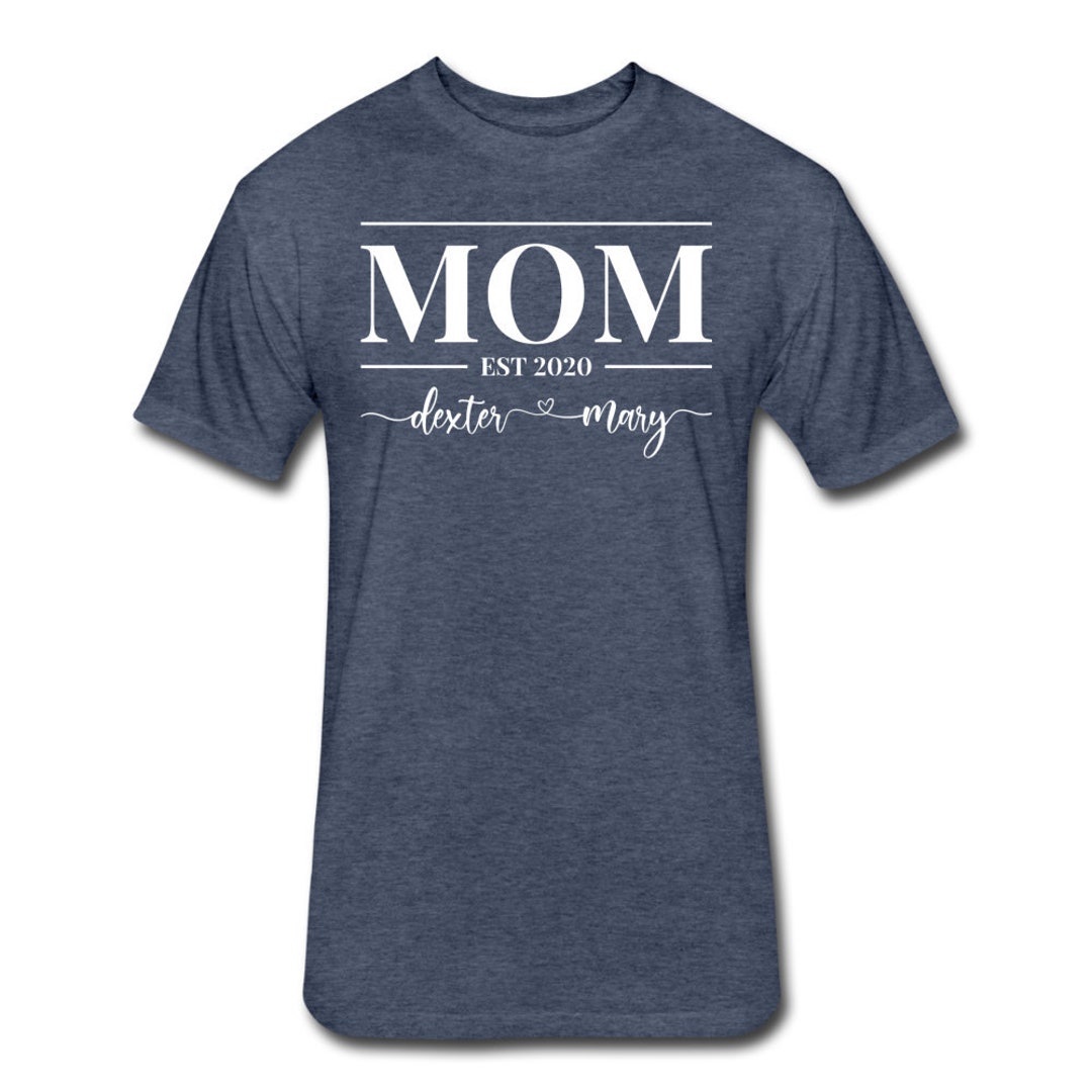Personalized Mom Est Shirt With Kid's Names and Year Mom - Etsy