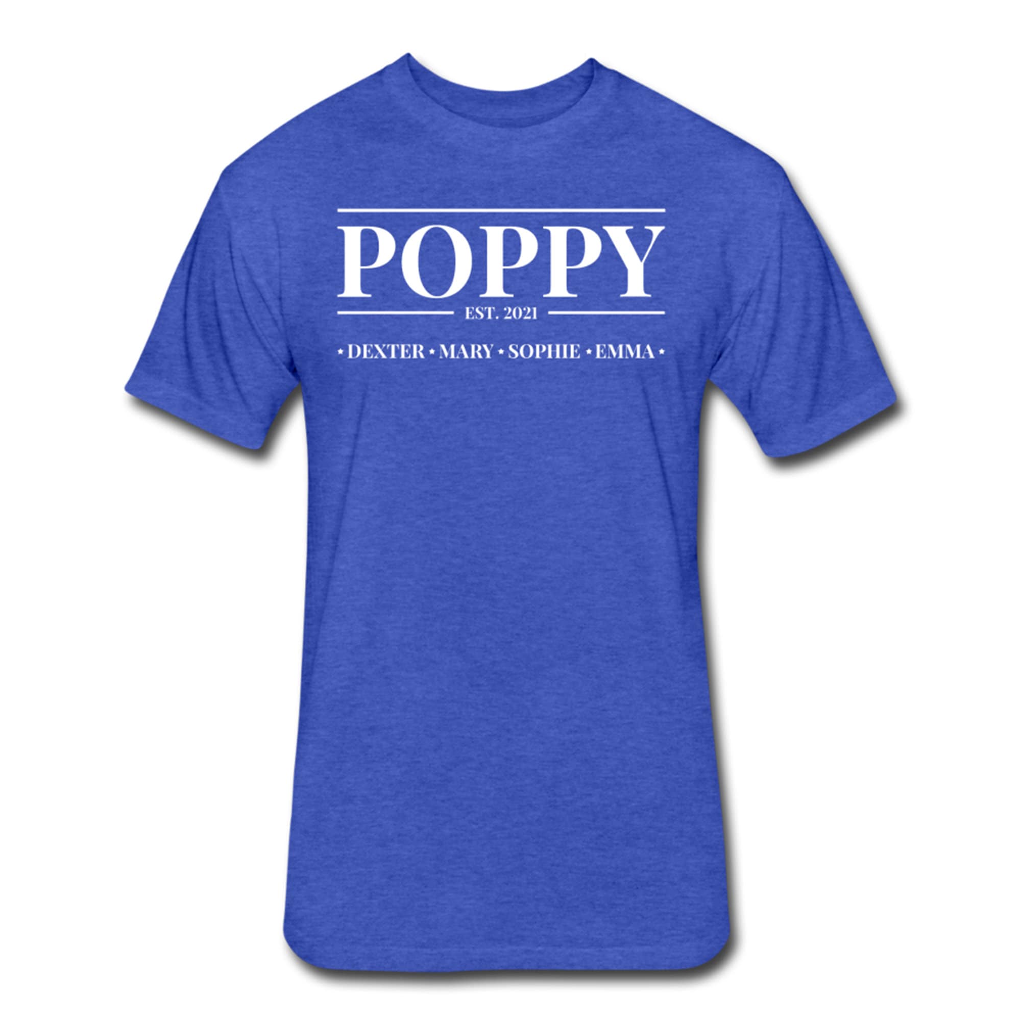 希少 MASSES T-SHIRT L/S E-POPPY NAVY Personalized Poppy Shirt With Grandkids' Names - Personalized