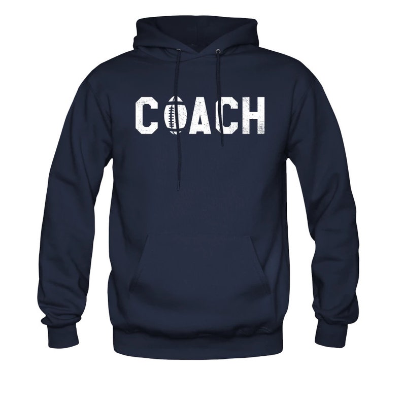 Football Coach Hoodie Football Coach Hooded Sweatshirt Etsy