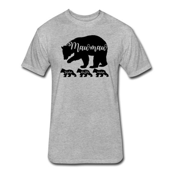 Maw-Maw Bear T Shirt With Three Cubs Mother's Day Gift Maw-Maw Bear T Shirt With Three Cubs Mother's Day Gift
