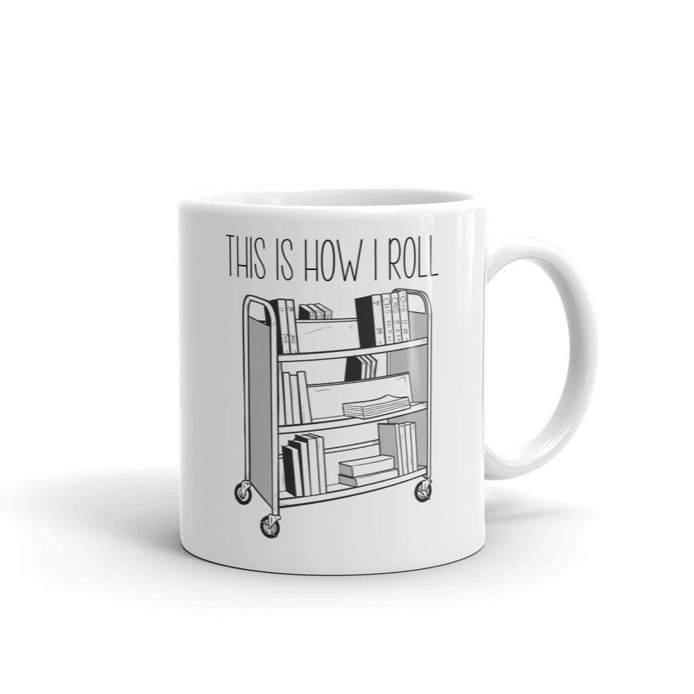 Out Of Print Library Card Coffee Mugs Cups 12 oz Bookworm Librarian Set Of  3