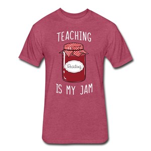 Reading Teacher Shirt - Reading Teacher Gift - Reading Specialist Shirt Heather Burgundy