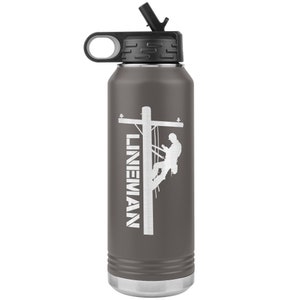 Linjeman Vattenflaska - Linjeman Tumbler - Linjeman Mugg - Linjeman Gåva Pewter