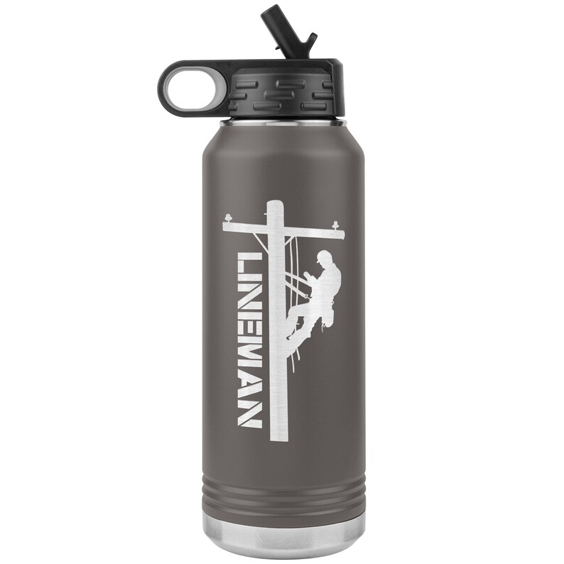 Linjeman Vattenflaska - Linjeman Tumbler - Linjeman Mugg - Linjeman Gåva Pewter