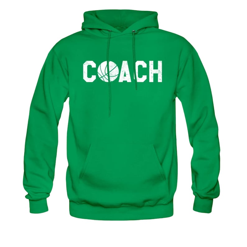 Basketball Coach Hoodie Basketball Coach Hooded Sweatshirt Etsy