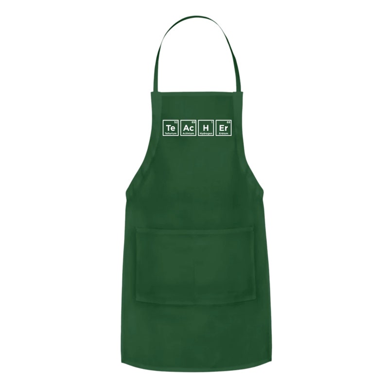 Download Science Teacher Apron With Pockets Teacher Periodic Table | Etsy