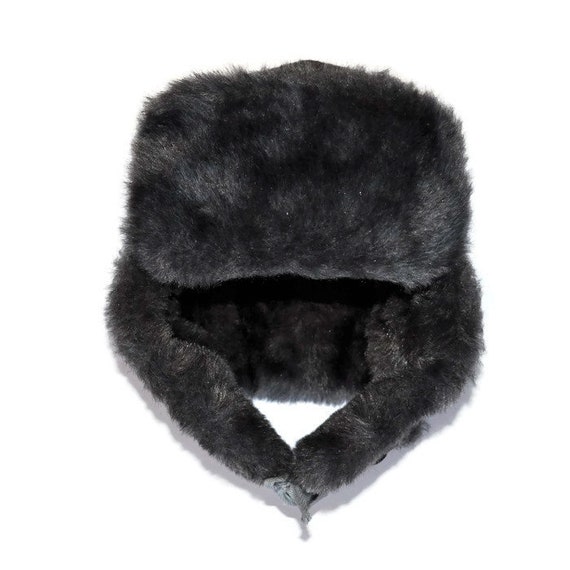 帽子 opium COCAINE USHANKA HAT USHANKA Fur Fuzzy Mohair Y2K Avant Garde Hat Vintage OS Opium