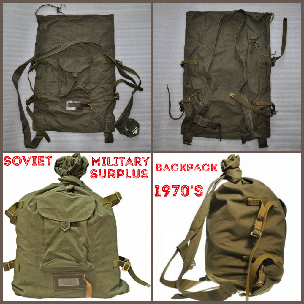 Soviet Army Backpack Russian Soldier Duffel Duffle Bag Kitbag Etsy