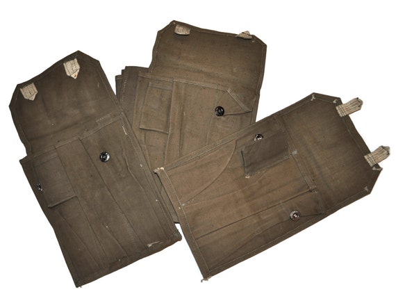 ソビエトロシア軍兵士本物 PPSh ボックス マガジン 3 セル ポケット